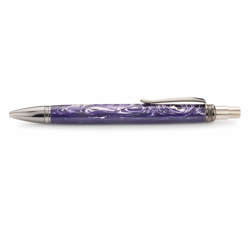 Tenacious Click Ballpoint Pen Kit - Finish:Gunmetal